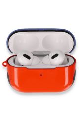 Newface Airpods Pro (1.nesil) 3in1 Kılıf - Kırmızı-Lacivert