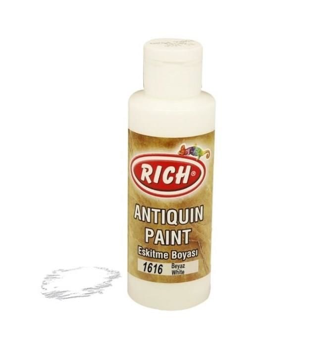 CLZ202 Rich 1616 Beyaz 120 ml Eskitme Ahşap Boyası