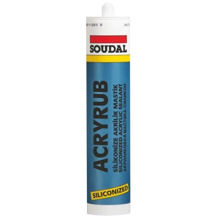 CLZ202 Soudal Acryrub Silikonize Mastik 310 ml Kahverengi