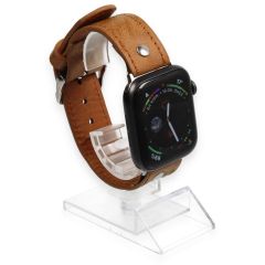 CLZ942 Apple Watch 44mm Nl18 Deri Kordon - Ürün Rengi : Kahverengi