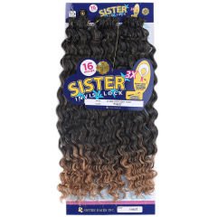 CLZ201 Sister Afro Dalgası Saç / Siyah Karamel Ombreli T1B/27