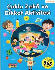 5 Yaş Çoklu Zeka ve Dikkat Aktivitesi - Mavi Kitap