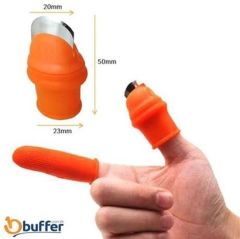 BUFFER® Silikon Parmak Koruyucu Meyve Toplama Aracı Bahçe Kesme Bıçak Eldiven