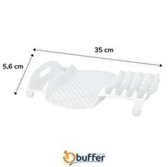 BUFFER® Lavabo Kenarı Fonksiyonel Tezgah Üstü Bardak Tabak Kaşık Kurutmalı Bulaşıklık Tabaklık