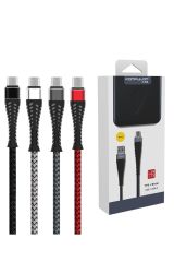 Konfulon S61 Micro USB Kablo 1.2M 3.1A - Siyah