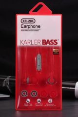 Karler Bass KR-204 Kablolu Kulaklık - Kırmızı