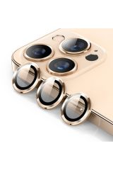 Newface iPhone 13 Pro Max Valdez Metal Kamera Lens - Gold