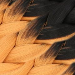 CLZ201 Afrika Örgüsü Ve Rasta İçin Sentetik Ombreli Saç / Siyah / Hardal Sarı