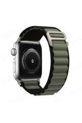 Newface Apple Watch 40mm Mountain Kordon - Siyah-Yeşil