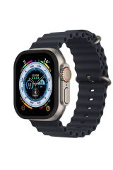 Newface Apple Watch Ultra 49mm Alüminyum Kasa Cam Ekran Koruyucu - Siyah