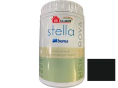CLZ202 Bianca Stella 0800 Siyah Su Bazlı Saf Akrilik Boya 1 Litre