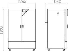 Binder KMF 720 İklimlendirme Test Kabini 700 Litre -10°C ... +100°C / 10 % ... 98 % Rh