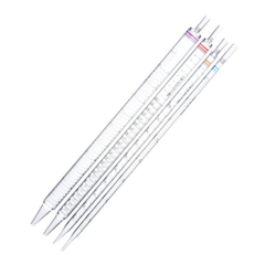 ISOLAB Pipet - Cam - Dereceli - AS Kalite - Grup Sertifikalı - Mavi Skala - 1 ml