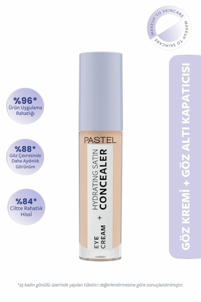 PASTEL EYE CREAM+HYDRATİNG SATİN CONCEALER NO:61 *