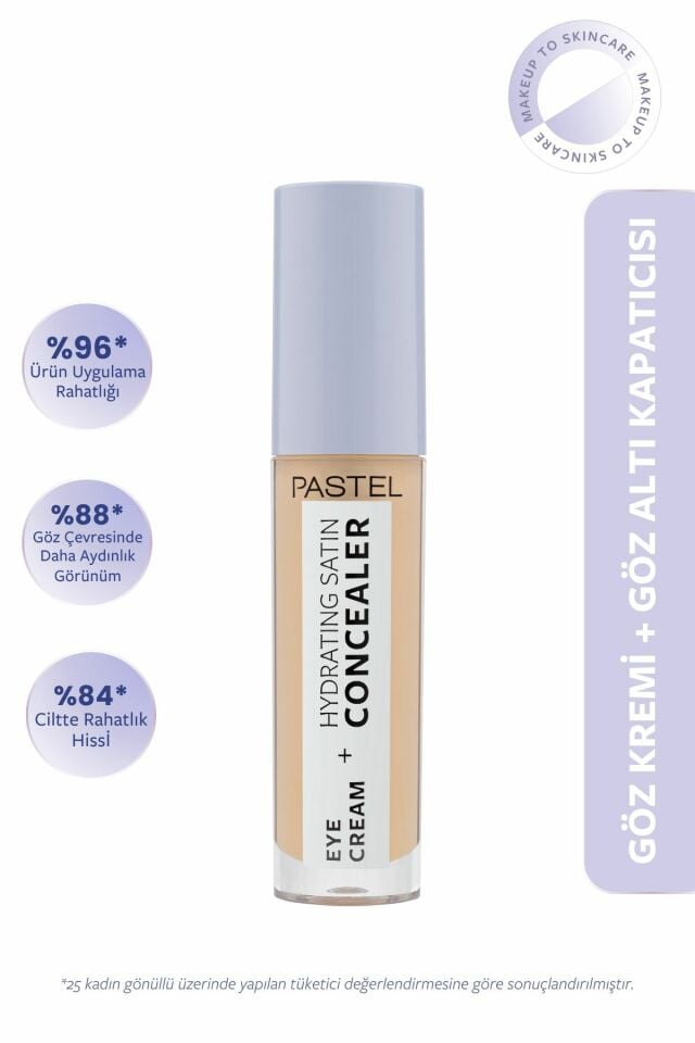 PASTEL EYE CREAM+HYDRATİNG SATİN CONCEALER NO:64 *