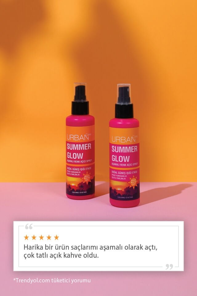 Urban Care Summer Glow Aşamalı Kalıcı Renk Açıcı Saç Spreyi - 150 ml