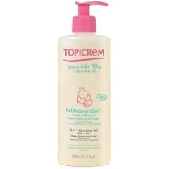 Topicrem Gel Nettoyant 2 in 1 Cleansing Gel 500 ml.