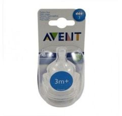 Philips Avent Natural Akışkan Ayarlı Biberon Emziği 3ay+ 2li