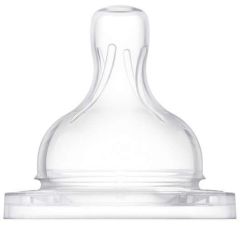 Philips Avent Silikon Biberon Emziği No:4 6 Ay+ 2li