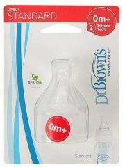 Dr Browns 1. Aşama Dar Ağız Biberon Emziği 302 0 Ay+ 2li