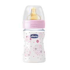 Chicco Desenli Silikon Cam Biberon 0 Ay+ 150 ml.