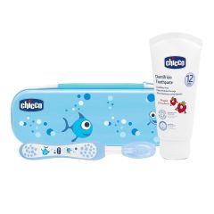 Chicco Diş Bakım Seti Mavi 12 Ay+