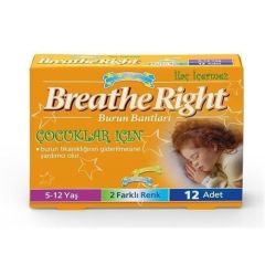 Breathe Right 5-12 Yaş Çocuklar İçin Burun Bandı 12 Adet