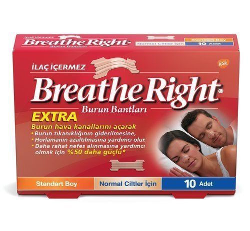 Breathe Right Extra Normal Burun Bandı Standart Boy 10 Adet