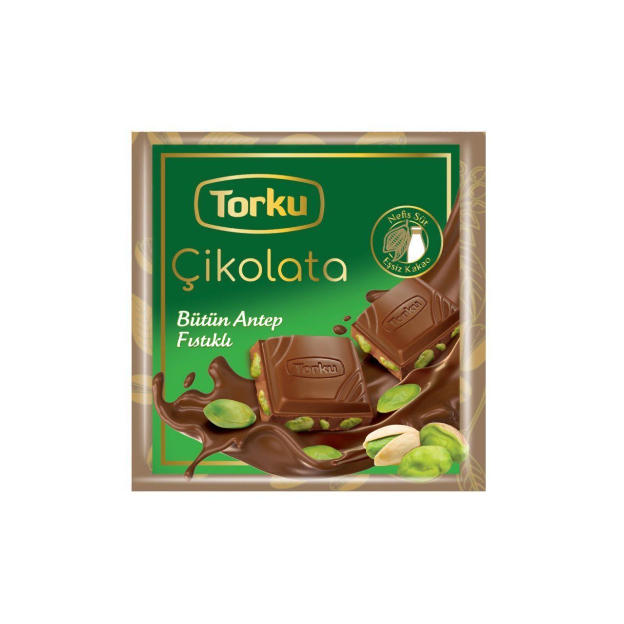 TORKU ÇİKOLATA A.FISTIKLI KARE 65 GR
