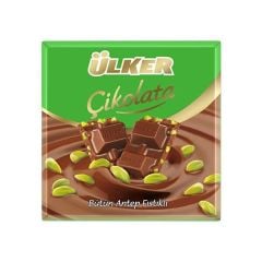 ÜLKER ÇİKOLATA ANTEP FISTIKLI KARE 65 GR