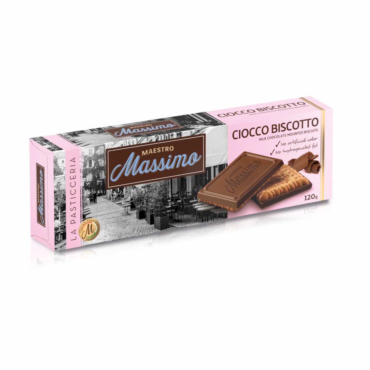 MASSIMO MAESTRO SÜTLÜ ÇİKOLATALI BİSKÜVİ 120G