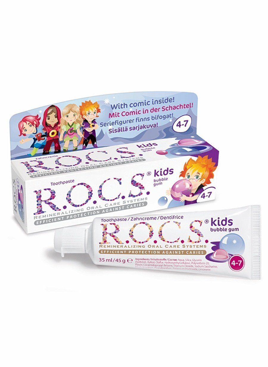 Rocs Kids 4-7 Balon Sakızı Diş Macunu