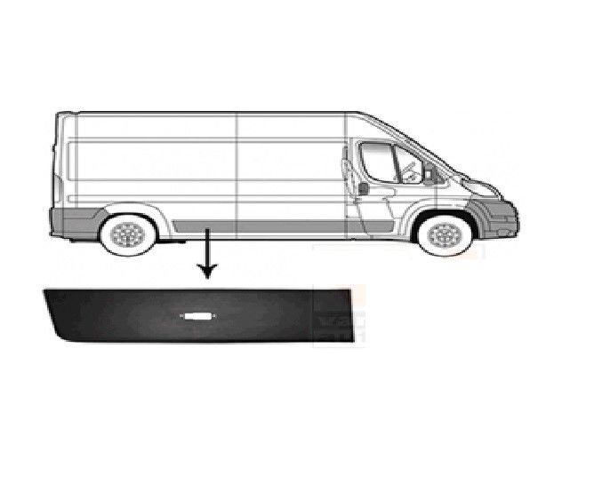 FİAT - ARKA ÇAMURLUK SAĞ ÖN KUŞAĞI (DELİKLİ) DUCATO 2007- - 735438349 / 8547Z0