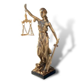 Adalet Tanrıçası Heykeli 28 cm Themis Biblosu Lady Justice Hukuk Ofisi Dekorasyon Ürünleri Avukata Hediye