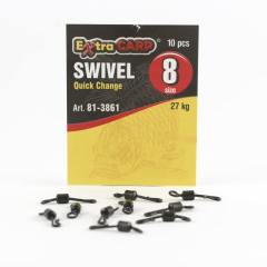 Extra Carp Swivel Quick Change Size 8 /10 Pcs Hızlı Fırdöndü