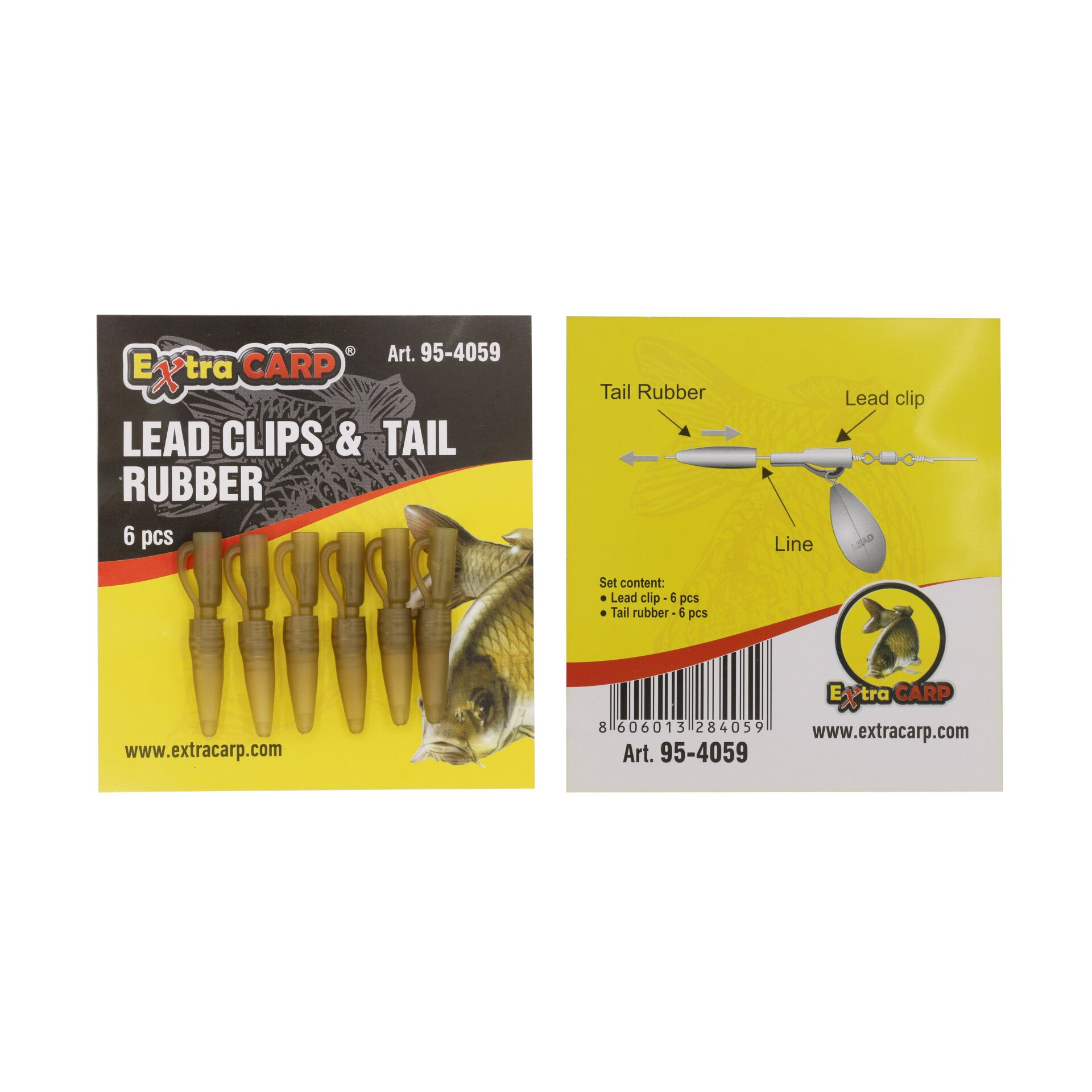 Extra Carp Lead Clips & Tail Rubber  Kurşun Klipsi