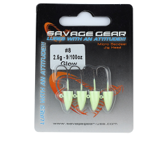 Savage gear LRF Micro Sandeel Jighead Glow