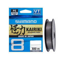 Shimano Kairiki 8 Örgü İp Misina 300m Steel Gray