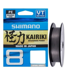 Shimano Kairiki 8 Örgü İp Misina 150m Steel Gray
