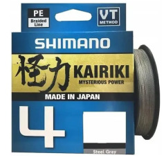Shimano Kairiki 4 Örgü İp Misina 150m Steel Gray