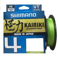 Shimano Kairiki 4 Örgü İp Misina 150m Mantis Green