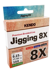 Kendo Jigging 8X Flash 300 mt Örgü İp (FLUO GREEN)