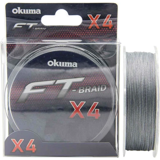 Okuma Ft-X4 Braided Line Grey Örgü İp Olta Misinası 150mt