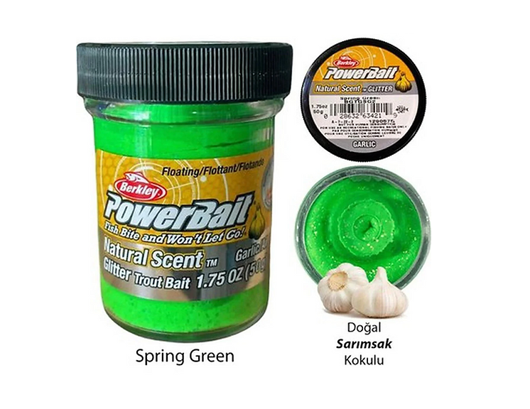 Berkley Power Bait Garlic (Sarımsak) Alabalık Hamuru