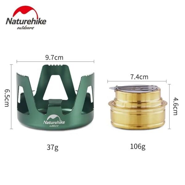 Naturehike LT01 Taşınabilir Alkol Ocağı | Kamp Ocağı GOLD