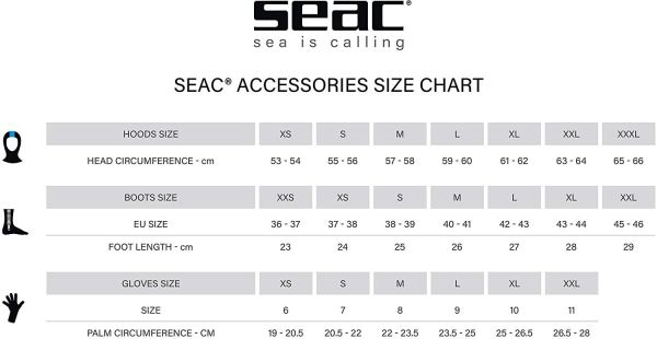 Seac Sub Standart 5 mm Dalış Başlık