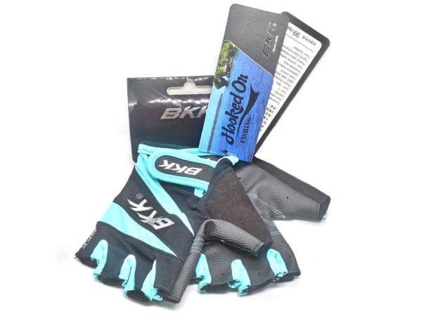 Bkk Lure Half Fingered Gloves Blue - Kesik Parmak Balıkçı Eldiveni BLUE - L