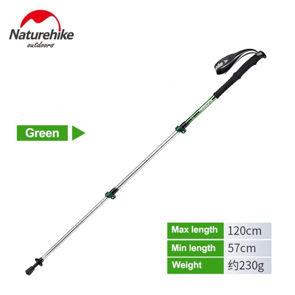 Naturehike ST01 3-Node 6061 AL Teleskopik Trekking Batonu | 57-120 cm | Army Green