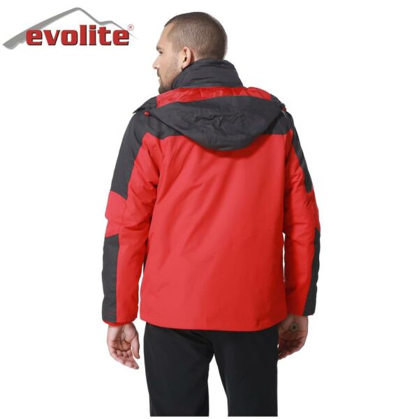 Evolite Diva Bay 3in1 Gri/Kırmızı Mont XXXL