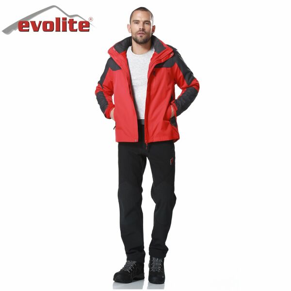 Evolite Diva Bay 3in1 Gri/Kırmızı Mont XXXL